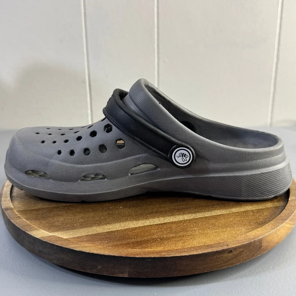 Joybees Kids Clogs Gray Rubber Slip On Water Shoes Size J2
